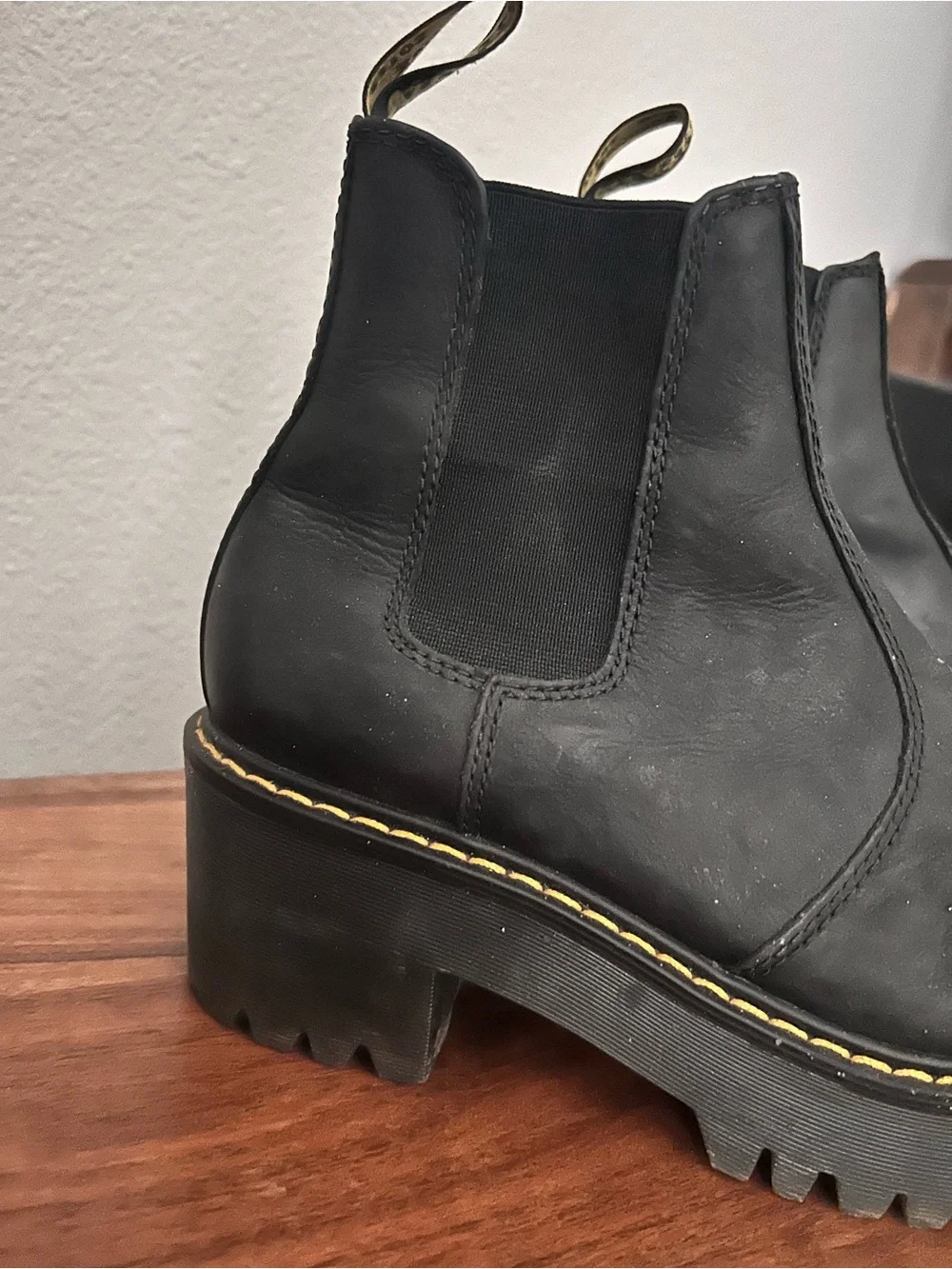 Dr. Marten Black Chunky Chelsea Boots